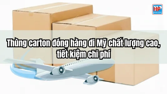 Thùng carton đóng hàng đi Mỹ chất lượng cao, tiết kiệm chi phí